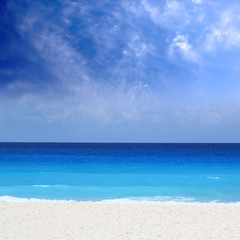 Cancun beach scenic landscape