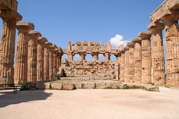 Photo sur Plexiglas Rudnes Intérieur du temple de Selinunte