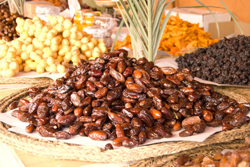 Dry fruits on the market