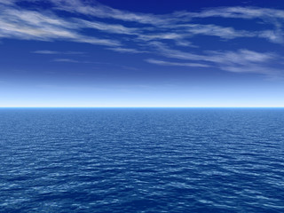 High resolution blue water and sky background