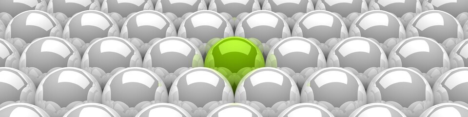 3D Kugeln Grün Weiß 03 © styleuneed