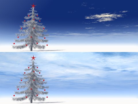 High resolution 3D Christmas tree
