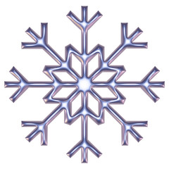 Fototapeta premium Flocon de neige couleur perle