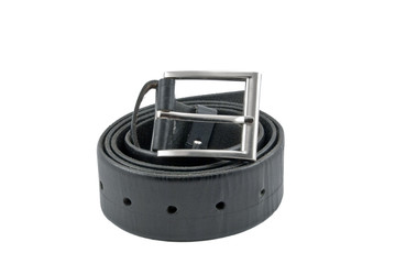 black leather belt