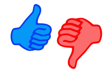 Thumb up and down