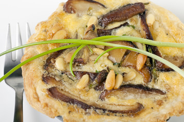 Close Up Individual Quiche