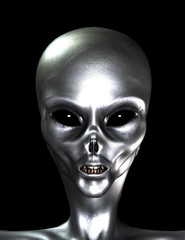 Silver Grey Alien