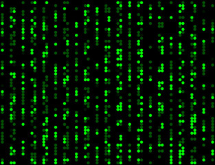 sfondo cerchi stile matrix