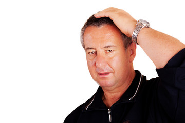 Mann hat Kopfschmerzen 594