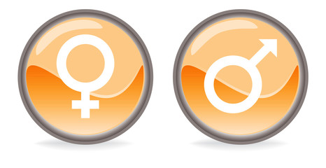 Simboli arancioni Maschio Femmina