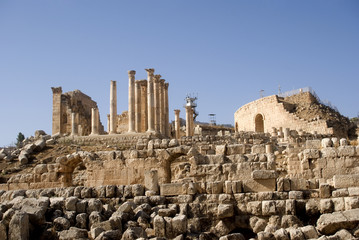 Fototapeta premium Temple of Zeus, Jerash, Jordan