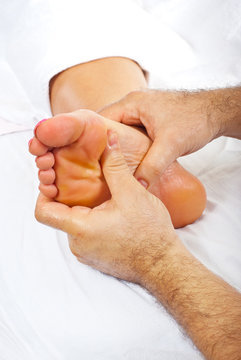 Reflexology foot massage