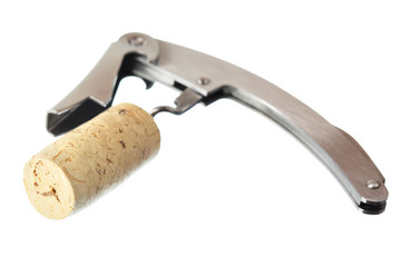 Corkscrew with cork