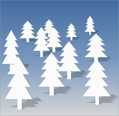 Obraz premium Winterlandschaft abstrakt