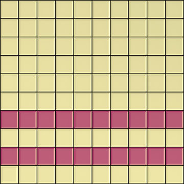 Square Ivory White And Pink Bathroom Tiles