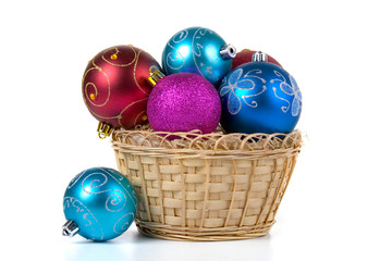 Multicolored Christmas ornaments