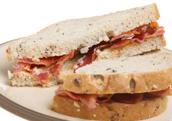 Bacon Sandwich with Tomato Ketchup