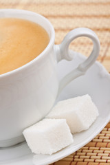 A cup of coffee for breakfast