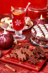 Naklejka na ściany i meble Sweet chocolate for Christmas