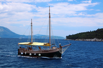 Boat in Adriatic sea