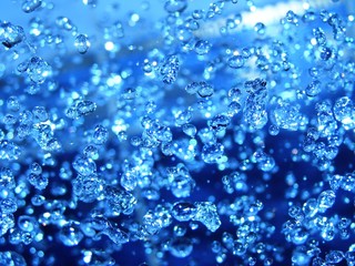 Water drops close up