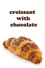 croissant with chocolate