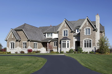 Large home with cedar roof