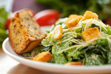Caesar salad Close up 1 © elnariz