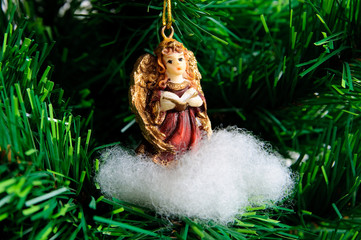 Angel on cloud - Christmas tree decoration