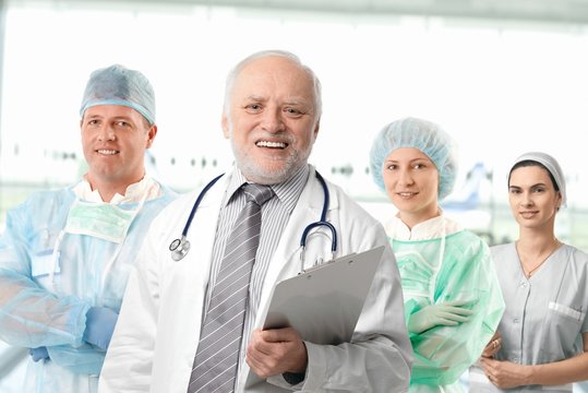Team portrait of medical professionals