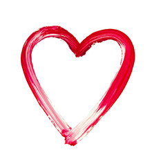 painted heart - symbol of love