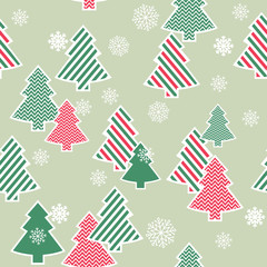 Christmas Tree seamless background