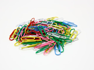 Color paper clips to background.