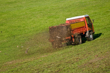 traktor bei der arbeit