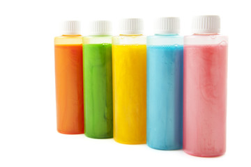 Colorful soap in a row