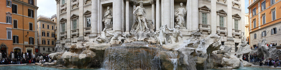 Fototapeta na wymiar Stitched Panorama. Rzym wieczne miasto