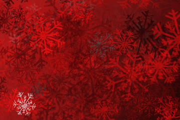 Weihnachtlicher Hintergrund rote Eiskristalle Geschenkpapier
