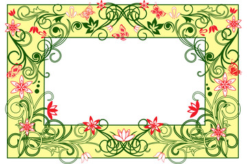 Summer decorative frame