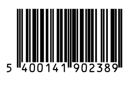 Barcode isolated on white background