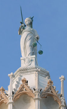 Lady justice statue