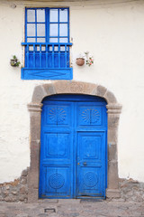 Door and window. Cuzco, Peru.