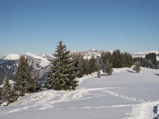 Fototapeta na wymiar Śnieg, zima, góry