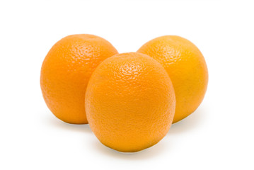 Group orange isolated on the white background