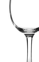 Empty wine glass