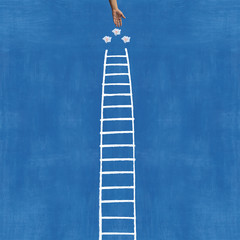 la scala e la mano del paradiso