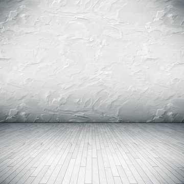 white floor