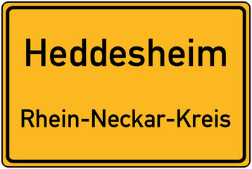 Ortstafel Heddesheim