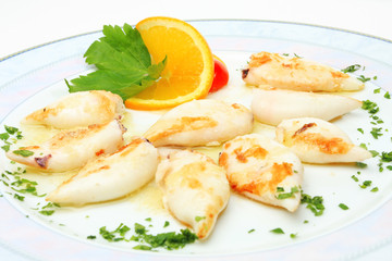 Served calamari