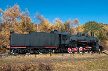 Fototapeta na wymiar Circum-Baikal - historyczne kolejowe wzdłuż Jezioro Bajkał