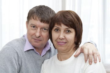 Obraz premium Happy elderly couple in love